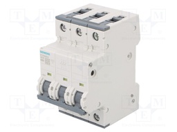 Circuit Breaker, MCB, 5SY4, 3P, 10 kA, 400 V, 25 A