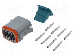 Connector: wire-wire; AT; plug; female; Size: 16; 20AWG÷16AWG; PIN: 8