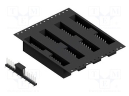 Connector: pin strips; pin header; male; PIN: 15; 2.54mm; SMT; 1x15