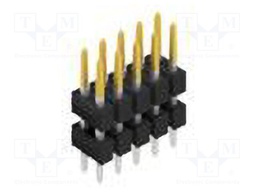 Connector: pin strips; pin header; male; PIN: 10; 2.54mm; THT; 2x5