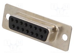 D-Sub; PIN: 15; female; for cable; soldering