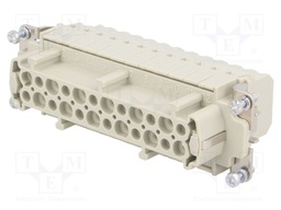 Connector: rectangular; female; Han ESS; PIN: 24; 24+PE; size 24B