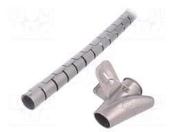 Spiral wrapping; ØBundle : 25mm; L: 2.5m; Body: silver