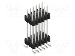 Connector: pin strips; pin header; male; PIN: 12; 1.27mm; SMT; 2x6