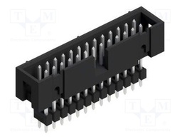 Connector: pin strips; pin header; male; PIN: 26; 2.54mm; THT; 2x13