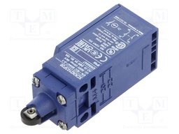 Limit Switch, Top Roller Plunger, SPST-NO, SPST-NC, 3 A, 240 V, 12 N, OsiSense XC Series