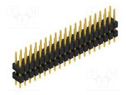 Connector: pin strips; pin header; male; PIN: 40; 2.54mm; THT; 2x20