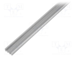 Profiles for LED modules; transparent; surface; L: 1m; aluminium