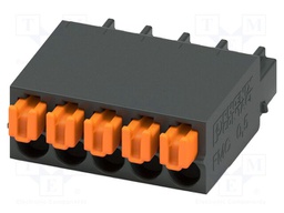 PCB connector, nominal cross section: 0.5 mm?, color: black,
