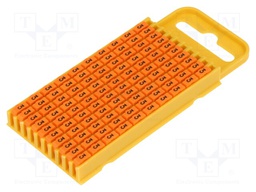 Markers for cables and wires; Label symbol: 3; 4.3÷5.3mm; orange
