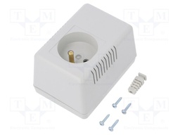 Enclosure: for power supplies; with earthing; X: 65mm; Y: 90mm