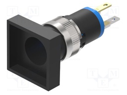 Switch: body; 16mm; Stabl.pos: 2; NC; IP40; Pos: 2; Face dim: 19x19mm