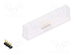 Connector: pin strips; pin header; male; PIN: 4; 2.54mm; SMT; 1x4