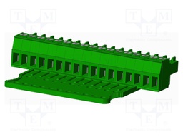 Connector: pluggable terminal block; plug; female; straight; 300V