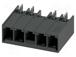 PCB headers, nominal cross section: 6 mm?, color: black, nom