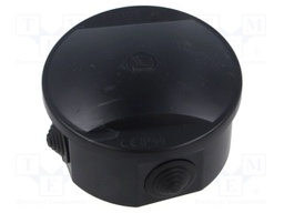 Enclosure: junction box; Ø: 84mm; Z: 40mm; wall mount; ABS; IP44