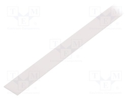 Cover for LED profiles; white; 2m; Kind of shutter: B; slide