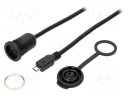 Adapter cable; USB B micro plug,USB B micro socket; 1310; IP65