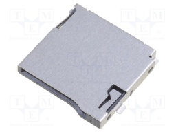 Connector: for cards; SD Micro; push-push; SMT; gold flash