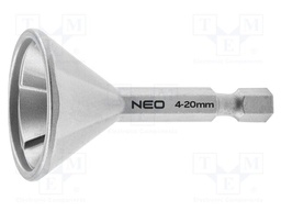 Countersink bit; Ø: 4÷20mm; hexagonal; 1/4"; L: 50mm