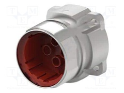 Connector: circular; male; IP67; for panel mounting; silver
