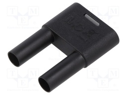 4mm banana; banana 4mm socket x2,banana 4mm plug x2; 32A; black