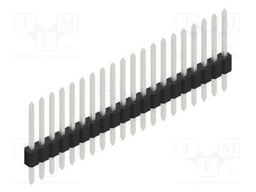 Connector: pin strips; pin header; male; PIN: 20; 1.27mm; THT; 1x20