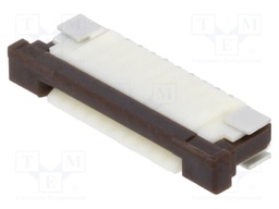 Connector: FFC (FPC); horizontal; PIN: 9; ZIF; SMT; 50V; 0.4A; tinned