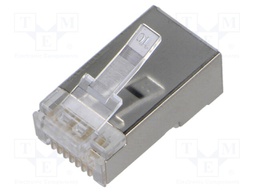 Connector: RJ45; plug; PIN: 8; Cat: 6a; shielded; Layout: 8p8c