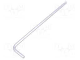 Wrench; hexagon keys,spherical; HEX 4mm; tool steel; long; 144mm