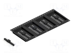 Connector: pin strips; pin header; male; PIN: 10; 2.54mm; SMT; 1x10