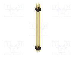 Connector: pin strips; pin header; male; PIN: 4; 2.54mm; THT; 2x2