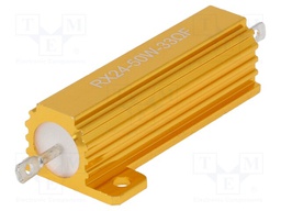 Resistor: wire-wound; with heatsink; 33Ω; 50W; ±1%; 50ppm/°C