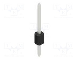 Connector: pin strips; pin header; male; PIN: 1; 1.27mm; THT; 1x1
