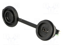 USB B micro; 1310; for panel mounting,rear side nut; USB 2.0