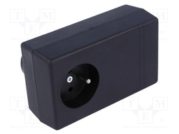 Enclosure: for power supplies; X: 71mm; Y: 120mm; Z: 45mm; black