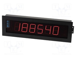 Meter: programmable; digital,programmable; LED; 6 digits; IP65