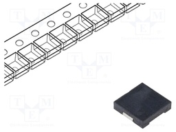 Sound transducer: piezo signaller; SMD; 4kHz; 5mA; -40÷85°C; H: 3mm