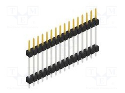 Connector: pin strips; pin header; male; PIN: 16; 2.54mm; THT; 1x16