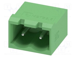 PCB headers, nominal cross section: 2.5 mm?, color: green, n