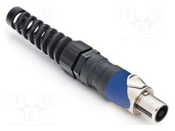 Connector: loudspeaker; plug; female; soldering; for cable; IP54