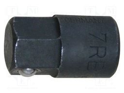 Adapter; hexagonal; HEX 5/16"; 10mm; Plating: phosphated; L: 82mm