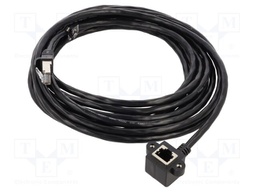 Extender Ethernet; F/UTP; Cat: 6; 5m; PVC; black; 26AWG; screw