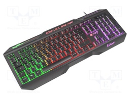 Keyboard; HELLFIRE 2; black; USB A; FR layout,wired; Len: 1.45m