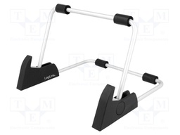 Tablet/smartphone stand; black,grey; Size: 10"; foldable