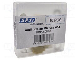 Fuse: fuse; 60A; 58VDC; automotive; 41mm; M6 screw; 41x12x8.24mm