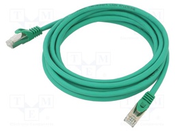 Patch cord; RJ45 plug,both sides; S/FTP; 6a; stranded; Cu; LSZH