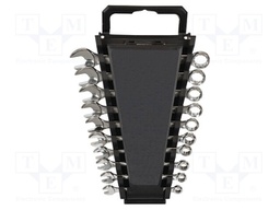 Key set; combination spanner; Chrom-vanadium steel; Pcs: 10