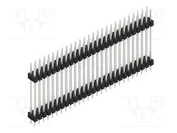 Connector: pin strips; pin header; male; PIN: 54; 2.54mm; THT; 2x27