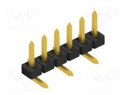 Connector: pin strips; pin header; male; PIN: 6; 2mm; SMT; 1x6; 100V